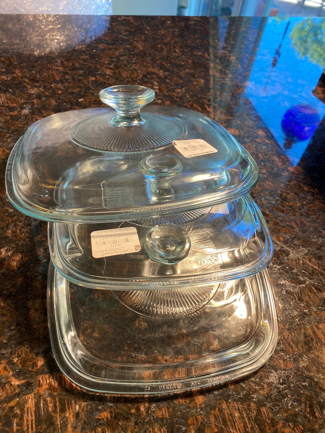 Corning Ware Set of 3 Silk & Roses Pans W/ Pyrex Lids Etsy