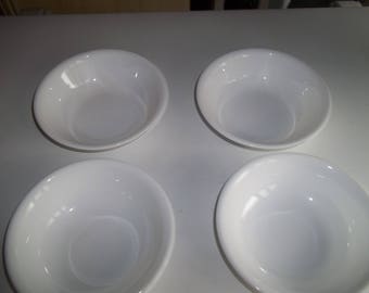 Set of 4 Just White  Corelle Berry Bowls