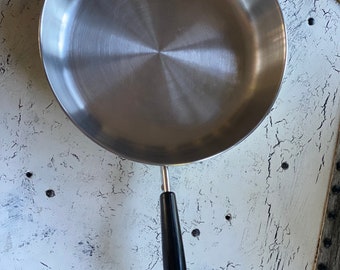 10" Fry Pan Revere Ware Copper Clad Bottom , Stainless Steel