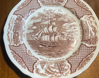 2 Fair Winds 10 5/8” Dinner Plates by Alfred Meakin