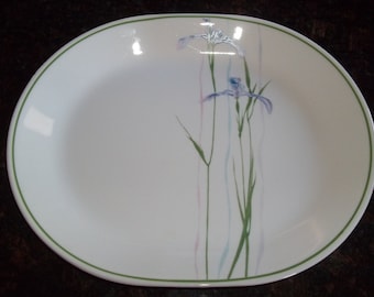Corelle Shadow Iris Serving Platter,  Made in the USA