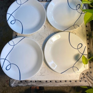 4 Corelle Lia 6.75&quot; Bread Plates , Made in the USA