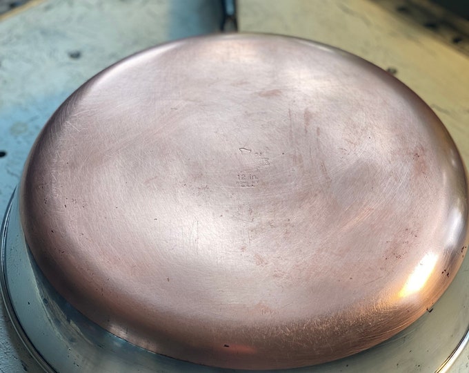 12 Fry Pan Revere Ware , Stainless Steel Copper Clad Etsy