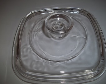 Pyrex Lid ,A-7-C Large Knob, Lid fits Corning Ware 1,  1 1/2, or 1 3/4 Quart - Liter