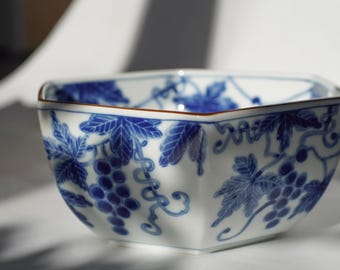 Japansk Moribachi-skål med vinstocksmotiv, Dessertskål