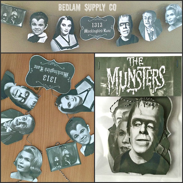 The Munsters - Spooky Garland Banner