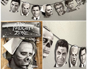 Your next stop, the Twilight Zone - handmade garland