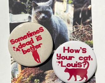 Church the cat - 1.5” pin back set Pet Sematary