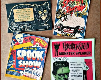 Vintage Halloween and Horror Stickers