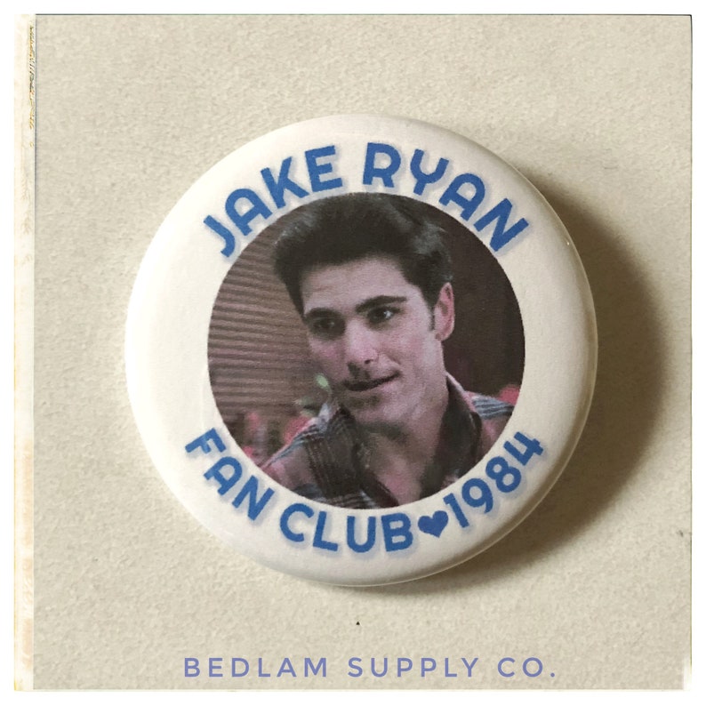 Jake Ryan Fan Club 16 Candles Large Button Etsy