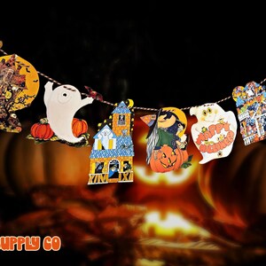Halloween Night, 1982 - cozy nostalgic Halloween garland image 3