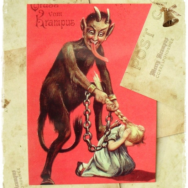 Watch out for Krampus - Postcard