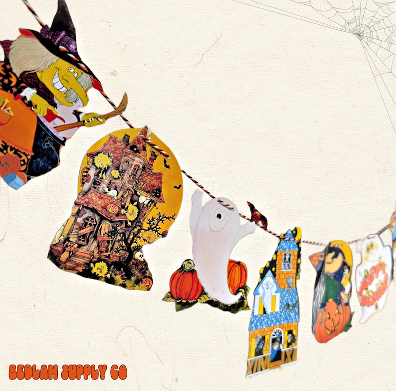 Halloween Night, 1982 - cozy nostalgic Halloween garland image 6