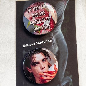 Everybody’s a Suspect - 1.5” pin back Scream Button Set