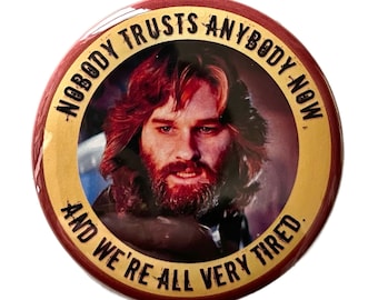 Carpenter’s The Thing - Large Pin Back Horror Button