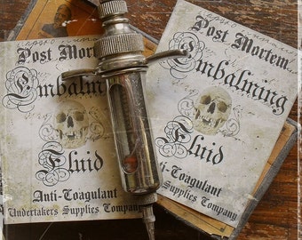 For the Undertaker  - Embalming Fluid Stickers