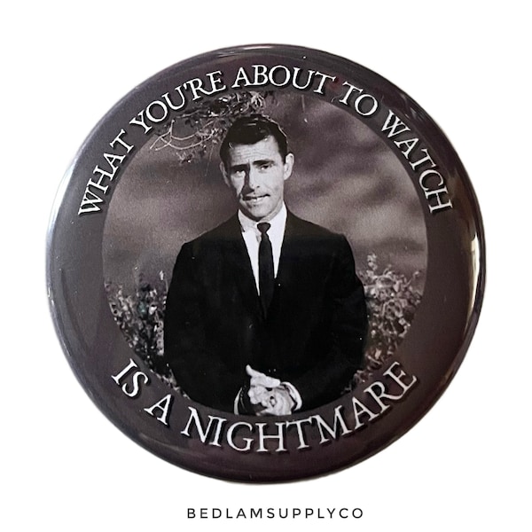 Rod Sterling - The Twilight Zone Large Button