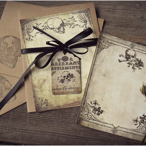 Delicate Death - Elegant Note Card Set with Envelopes