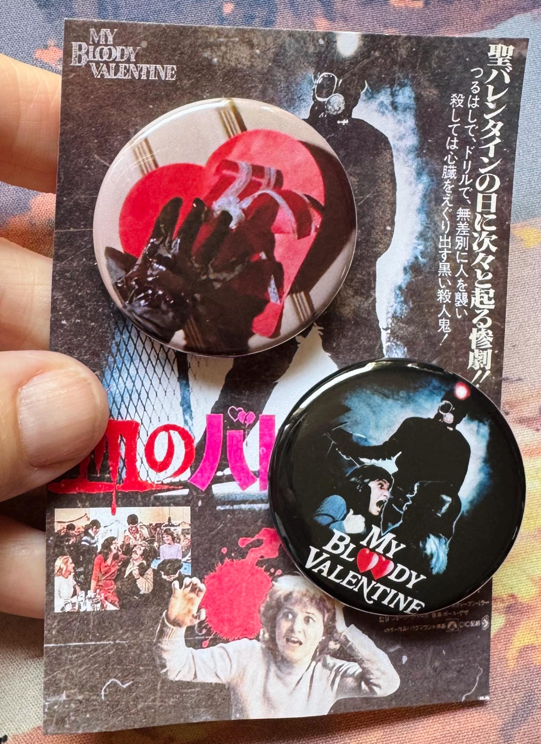 My Bloody Valentine vintage 缶バッチ My Bloody Valentine 1981 - 1.5” Pin Back Slasher Button Set - Etsy