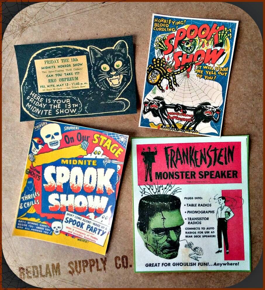 Vintage Halloween and Horror Stickers