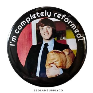 Real Horrorshow - 1.5” pin back Clockwork Orange Button Set image 3