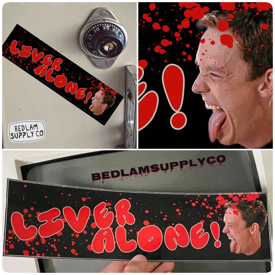 Scream Liver Alone Large Bumper Sticker Etsy