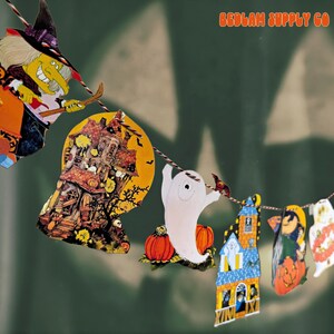 Halloween Night, 1982 - cozy nostalgic Halloween garland image 5