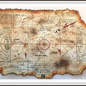 goonies treasure map print etsy