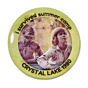 Camp Crystal Lake - Friday the 13th Button