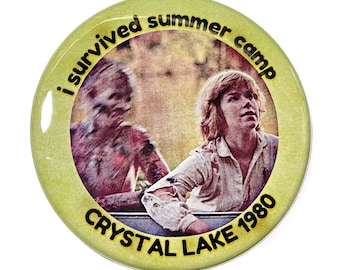 Camp Crystal Lake - Friday the 13th Button