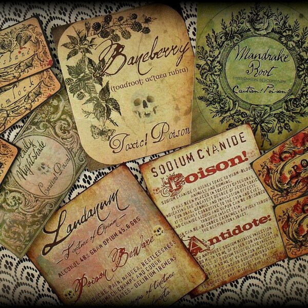 Delicate Poisons - Antiquated Sticker Set