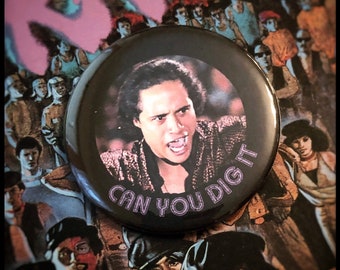 Warriors - Cyrus- Large Pin Back Button - Can you dig it