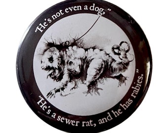 The New Pet - Scary Stories - Large Pin Back Button