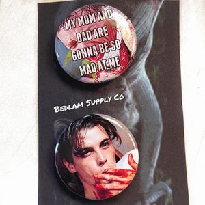 Everybody’s a Suspect - 1.5” pin back Scream Button Set