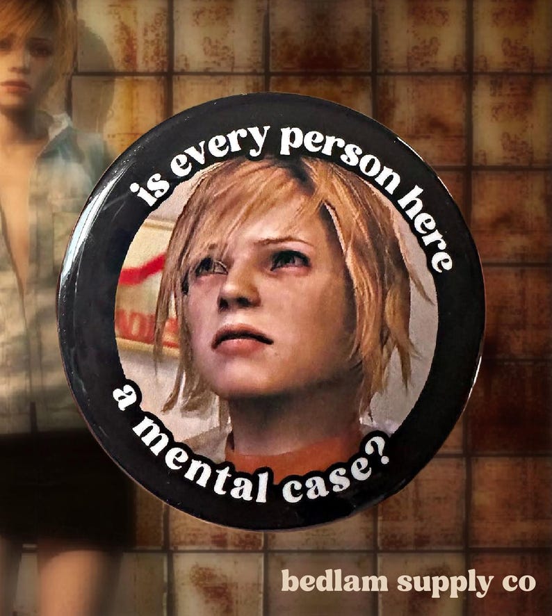 Silent Hill 3 Heather Mason- Button image 1