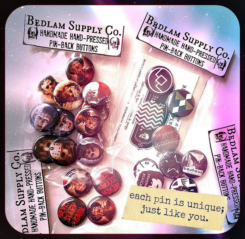 You can/'t kill the boogeyman Halloween 1978 1.5\u201d pin back Button Set