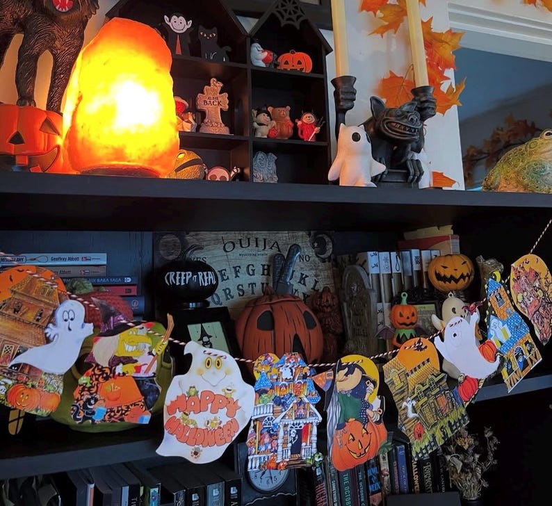 Halloween Night, 1982 - cozy nostalgic Halloween garland image 2