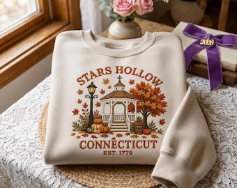 Embroidered Star Hollow Sweatshirt, Where You Lead I Will Follow Shirt, Autumn Movie Series Crewneck, Autumn Festival Gift