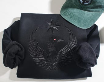 Embroidered Minnesota Loon Hoodie, Tonal Rebel Loon Alliance Sweatshirt, MN State Bird Political Shirt