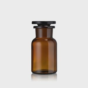 Amber Glass Apothecary Jar: Vintage Style Spice Jar, 100ml