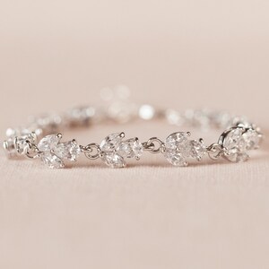 Crystal Bridal Bracelet Crystal Wedding Earrings Long Gold - Etsy