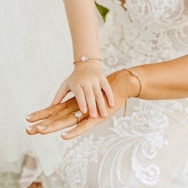 Flower Girl Bracelet Etsy