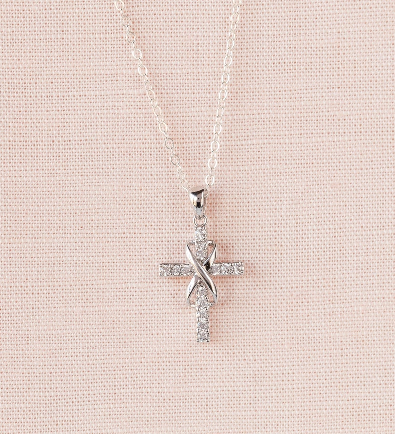 Infinity Cross Necklace Rose Gold Bridal Jewelry Wedding Etsy Canada Infinity cross necklace rose gold bridal jewelry wedding etsy canada