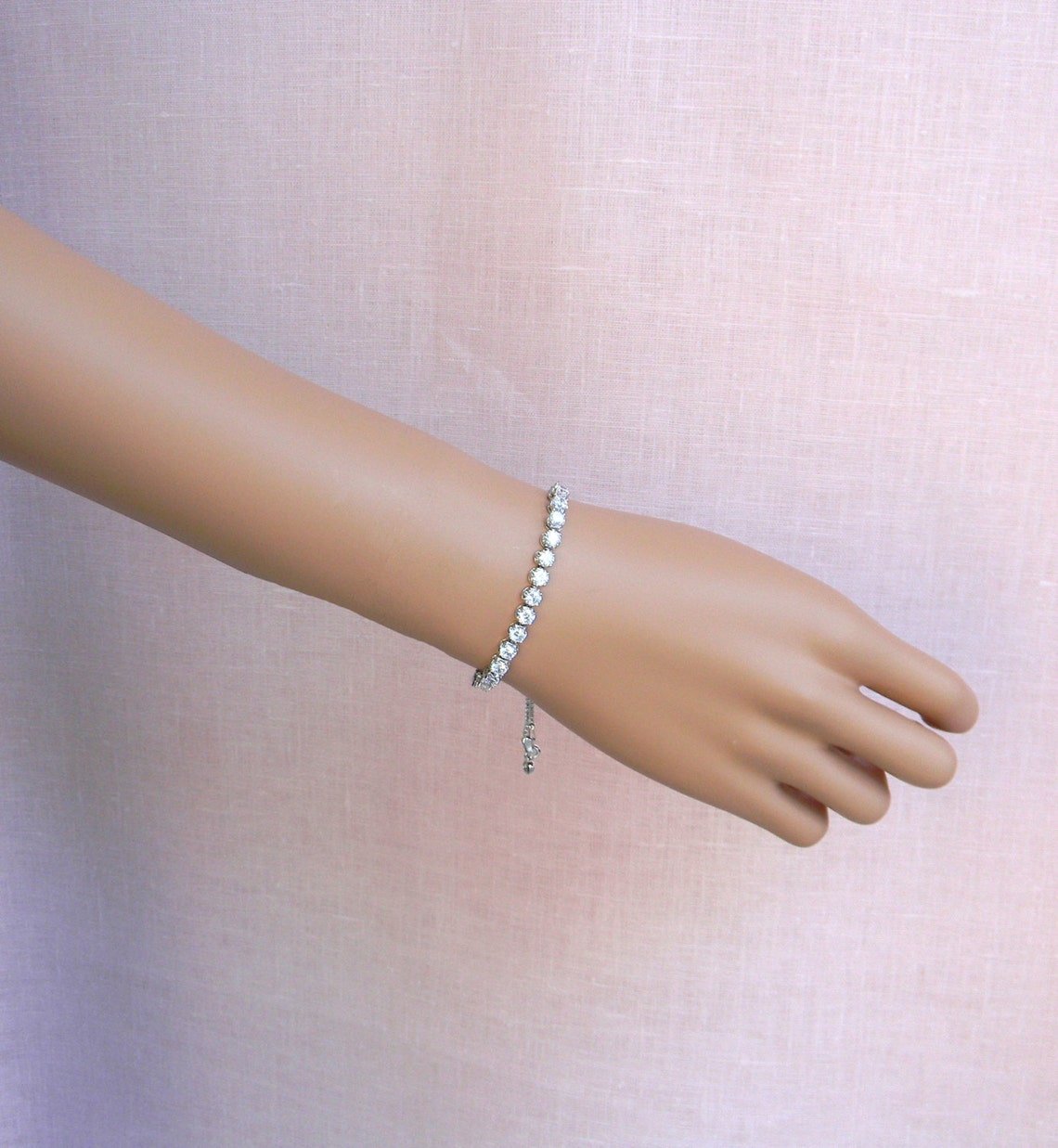 Flower Girl Crystal Bracelet Rose Gold Wedding Jewelry Etsy