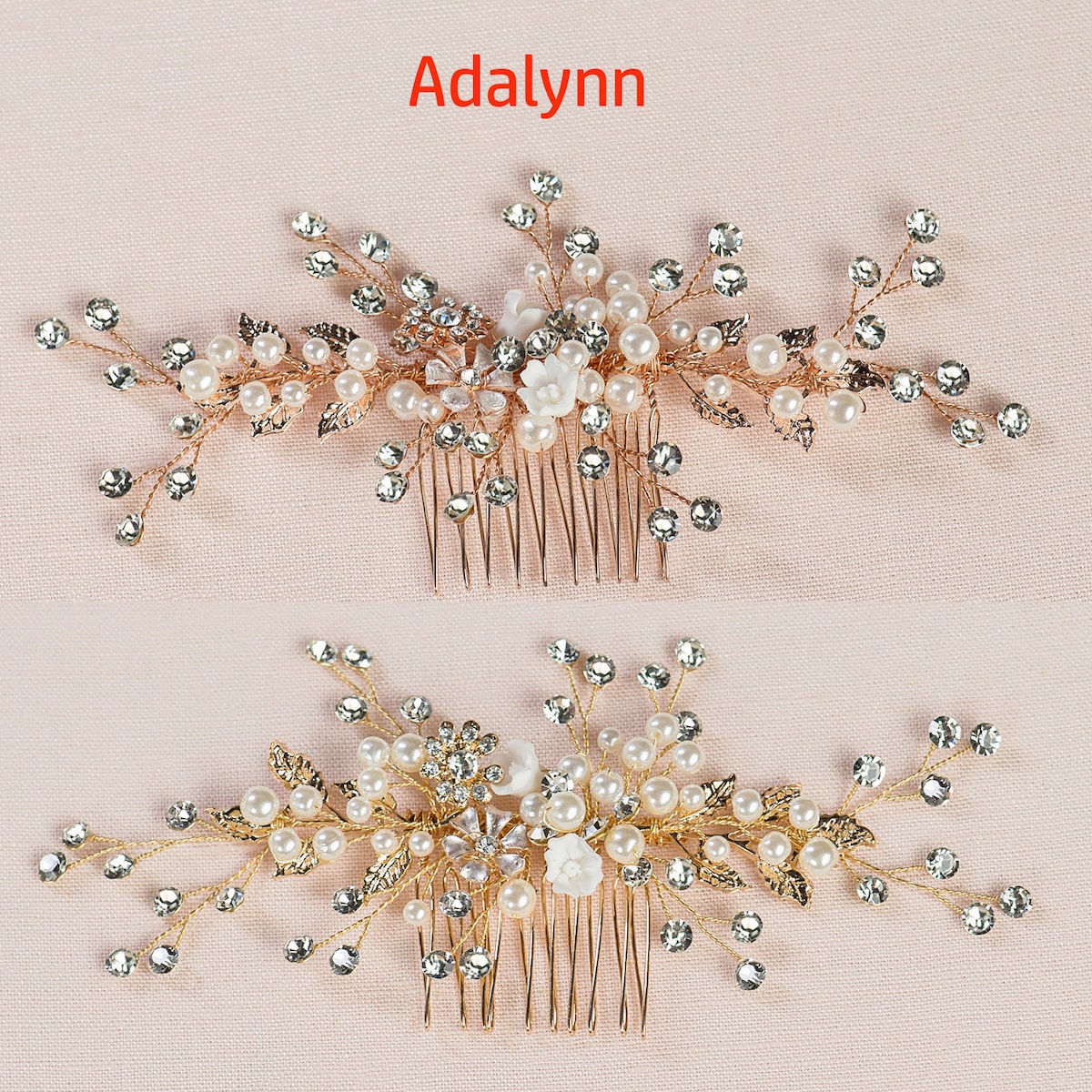 Gold Adalynn Hair Comb