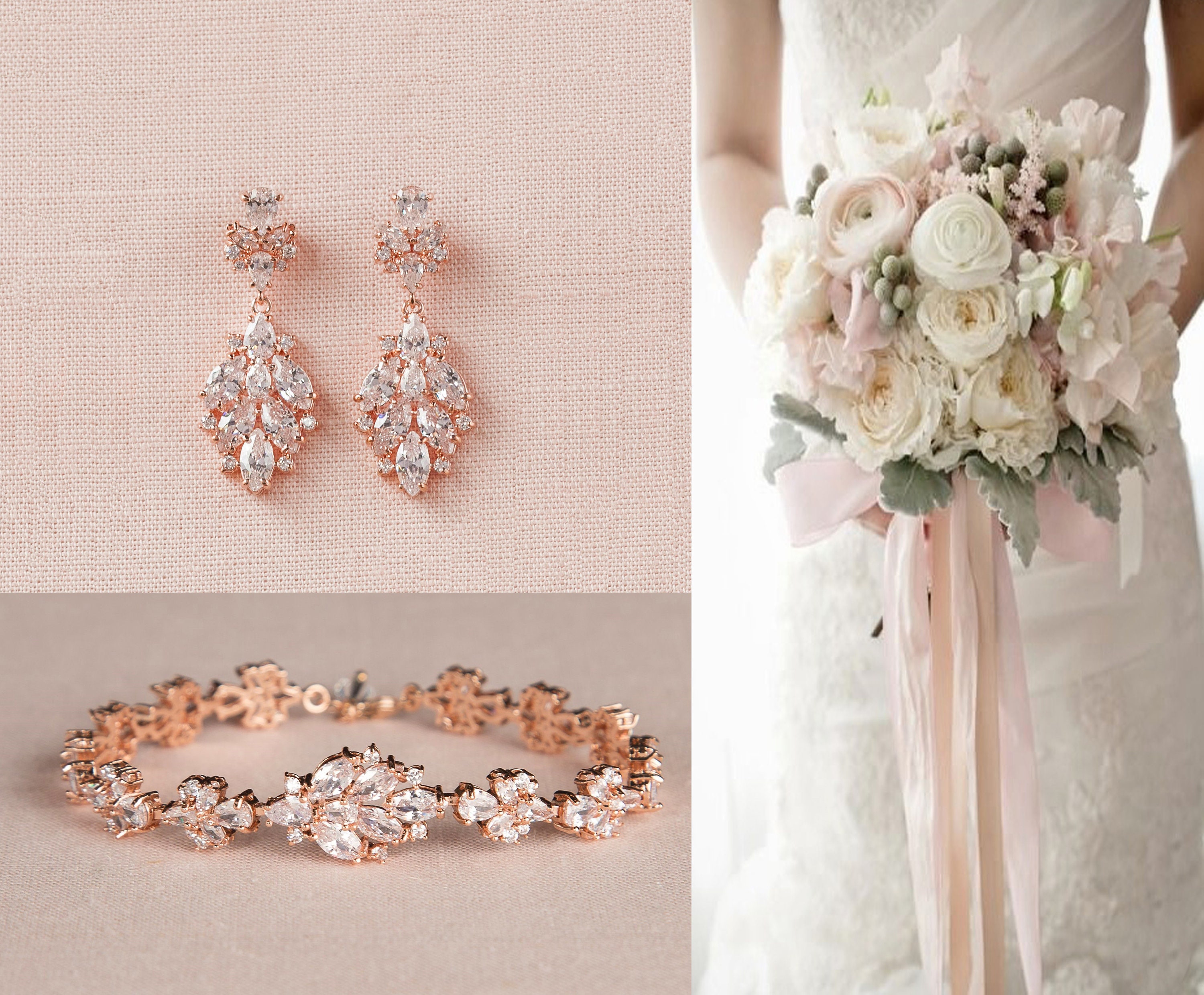 Buy Pink Multi Color Floral Jewellry for Bridal Necklace,earrings,hathphool  Mangtika 6 PC Set Haldi Mehandi Sangeet Ceremony Wedding Jewelry Online in  India - Etsy