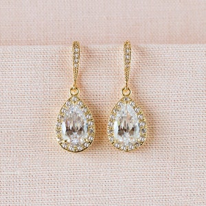 Crystal Bridal Set. Bridesmaids Jewelry Set, Crystal Pendant and Earrings, Wedding Jewellery, Ariel Bridal Jewelry SET image 7