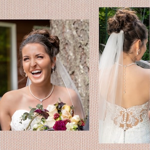 Pearl bridal Necklace chunky Wedding Necklace Swarovski Pearl Crystal Wedding Necklace Wedding Jewelry Rhinestone, Alyssa Bridal Jewelry