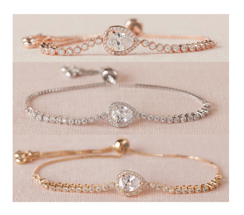 Flower Girl Jewelry Little Girl Wedding Bracelettiny Tear Etsy