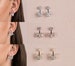 Pearl Ear Jacket Front Back Earrings, Pearl and Crystal Stud Earrings, Bridesmaid Jacket Earrings, Silver, Rose Gold or Gold Earring Jackets 